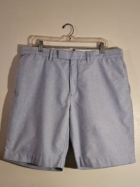 Ralph Lauren Light Blue Flat-Front Chino Shorts